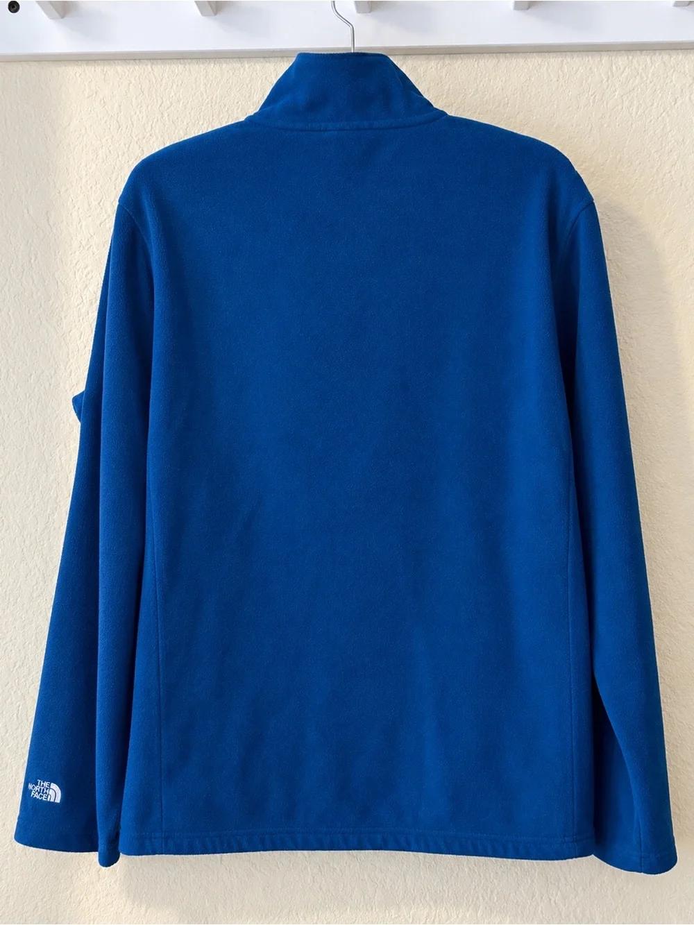 The North Face Men’s Medium Blue Fleece 1/4 Zip Pullover Jacket Outdoor